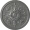 Ekena Millwork Bradford Ceiling Medallion (Fits Canopies up to 6 5/8"), Hand-Painted Silver, 32 5/8"OD x 2"P CM32BRSLS - alternate 1